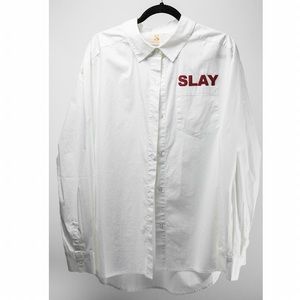 NWT Men’s Serena Williams Slay Button Up